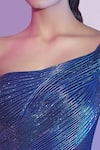 Buy Amit Aggarwal Blue Satin Cut Work One Shoulder Cutdana Embellished Gown Online at Aza Fashions Buy_Amit Aggarwal_Blue Satin Cut Work One Shoulder Cutdana Embellished Gown _Online_at_Aza_Fashions