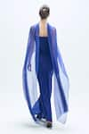 Shop_Aroka_Blue Modal Satin Plain Cowl Neck Tyra Slip Dress _at_Aza_Fashions