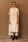 Buy_MATI_Off White 100% Cotton Woven Zardozi Placement Embroidered Kurta And Pant Set _at_Aza_Fashions