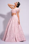 Shruti S_Pink Lehenga Silk Embroidered Sequin Round On Set _Online_at_Aza_Fashions