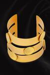 Buy_SUHANI PITTIE_Gold Plated Coin Panelled Cuffs _at_Aza_Fashions