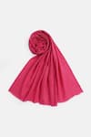 Buy_SHINGORA_Fuchsia Plain Woven Shawl _Online_at_Aza_Fashions