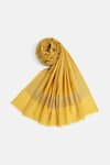 Buy_SHINGORA_Yellow Swarovski Border Shawl _Online_at_Aza_Fashions