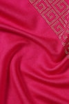 Shop_SHINGORA_Fuchsia Swarovski Embellished Grecian Border Stole _Online_at_Aza_Fashions