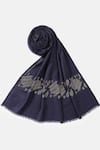 Buy_SHINGORA_Blue Swarovski Glitch Embellished Stole _Online_at_Aza_Fashions