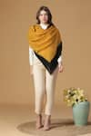 Buy_SHINGORA_Yellow Dobby Ombre Pattern Shawl _at_Aza_Fashions