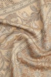 Shop_SHINGORA_Beige Woven Jacquard Fleur Pattern Woolen Shawl _Online_at_Aza_Fashions