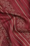 Shop_Shingora_Maroon Woven Jacquard French Blossom Pattern Woolen Shawl_Online_at_Aza_Fashions