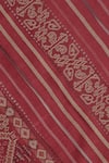 Shingora_Maroon Woven Jacquard French Blossom Pattern Woolen Shawl_at_Aza_Fashions