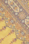 SHINGORA_Yellow Jacquard Floral Pattern Shawl _at_Aza_Fashions