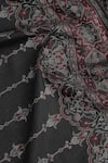 Shop_SHINGORA_Black Jacquard Floral Pattern Shawl _Online_at_Aza_Fashions