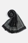 Buy_SHINGORA_Black Floral Pattern Shawl _Online_at_Aza_Fashions