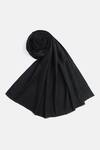 Buy_SHINGORA_Black Fringed Edge Solid Shawl _Online_at_Aza_Fashions