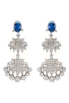 Buy_Opalina Soulful Jewellery_White Crystal For Eternity Studded Earrings _at_Aza_Fashions