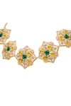 Opalina Soulful Jewellery_White Citrine Royal Radiance Crystal Embellished Choker _Online_at_Aza_Fashions