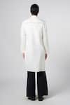 Shop_Line out line_Off White Matka Cotton Embroidery Crystal Kurta _at_Aza_Fashions