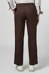 Buy_Line out line_Brown Matka Cotton Plain Pajama Pant _Online_at_Aza_Fashions