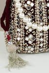 Shop_Nayaab by Sonia_Red Mirror Noor Nama Sheesha Embellished Potli Bag _at_Aza_Fashions