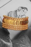 Buy_SUHANI PITTIE_Gold Plated Coin Embossed Bracelet _at_Aza_Fashions