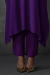 Namrata Joshipura_Purple Georgette Embellished Bead Round Peizuli Kaftan With Pant _Online_at_Aza_Fashions