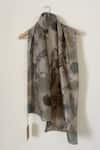 Buy_Jasmine Bains_Grey Abstract Print Scarf _at_Aza_Fashions