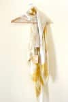 Buy_Jasmine Bains_Ivory Tuberoses Printed Scarf _at_Aza_Fashions