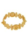 Zariin_Gold Plated Divine Charm Bangle _at_Aza_Fashions