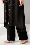 Buy_Aditi Somani_Maroon Embroidered Ombre Cape With Top _Online_at_Aza_Fashions
