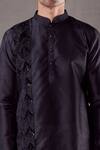 Buy_Arihant Rai Sinha_Black Silk Sequins Straight Panel Embroidered Kurta 