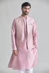 Arihant Rai Sinha Pink Silk Embroidery Thread Bundi Online at Aza Fashions Arihant Rai Sinha_Pink Silk Embroidery Thread Bundi _Online_at_Aza_Fashions