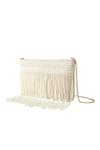 Shop_Boxwish By Bhumika_White Cutdana Fringe And Crystal Embellished Bucket Bag _Online_at_Aza_Fashions