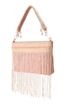 Buy_Boxwish By Bhumika_Pink Cutdana Tassel Embellished Bucket Bag _at_Aza_Fashions