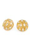 Buy Isharya Gold Plated Mirrors Lucent Stone Embellished Studs Online at Aza Fashions Buy_Isharya_Gold Plated Mirrors Lucent Stone Embellished Studs _Online_at_Aza_Fashions