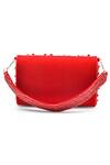 Shop_La Fiza_Red Sequin Ruby Rhapsody Embellished Clutch Bag _at_Aza_Fashions