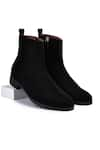 Buy_Wednesday Lifestyle_Black Lord Leather Chain Boots _at_Aza_Fashions