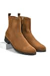 Buy_Wednesday Lifestyle_Brown Lord Suede Leather Plain Boots _at_Aza_Fashions