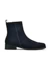 Wednesday Lifestyle_Blue Lord Plain Suede Leather Boots _Online_at_Aza_Fashions