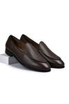 Buy_Wednesday Lifestyle_Brown New York Textured Belgian Loafers _at_Aza_Fashions