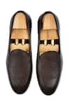 Shop_Wednesday Lifestyle_Brown New York Textured Belgian Loafers _at_Aza_Fashions