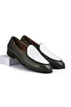 Buy_Wednesday Lifestyle_Green New York Plain Contrast Patch Belgian Loafers _at_Aza_Fashions