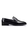 Wednesday Lifestyle_Black Plain Arnold Leather Loafers _Online_at_Aza_Fashions