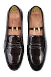 Shop_Wednesday Lifestyle_Brown Plain Berlin Leather Penny Loafers _at_Aza_Fashions