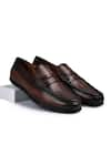 Buy_Wednesday Lifestyle_Brown Shaded Donald Leather Moccasins _at_Aza_Fashions