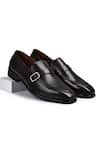 Buy_Wednesday Lifestyle_Brown Buckle Leather Loafers _at_Aza_Fashions