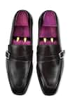 Shop_Wednesday Lifestyle_Brown Buckle Leather Loafers _at_Aza_Fashions