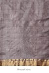 Buy_DUSALA_Grey Kosa Silk Woven Abstract Iris Saree With Running Blouse Piece _Online_at_Aza_Fashions