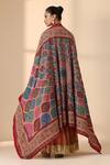 Shop Dusala Multi Color Anhiga Paisley Handwoven Kalamkari Artwork Shawl at Aza Fashions Shop_Dusala_Multi Color Anhiga Paisley Handwoven Kalamkari Artwork Shawl _at_Aza_Fashions