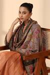 Buy_Dusala_Multi Color Margot Handwoven Kalamkari Adda Work Shawl _Online_at_Aza_Fashions