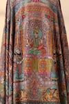 Shop_DUSALA_Multi Color Kalamkari Ulwi Handwoven Border Shawl _Online_at_Aza_Fashions