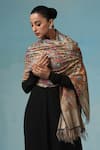 Buy_Dusala_Multi Color Camila Kani Embroidered Shawl _at_Aza_Fashions